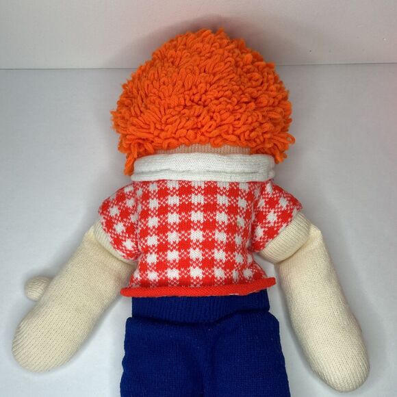 Vintage creepy handmade Raggedy Ann and Andy dolls 30” - Picture 6 of 13